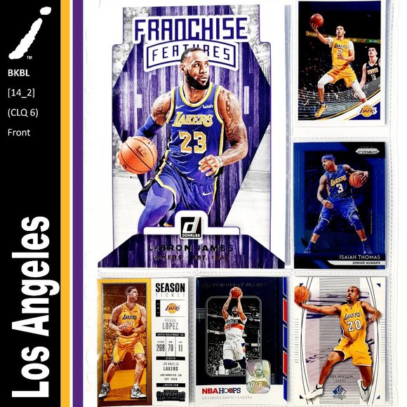 NBA Other - Los Angeles Lakers 6 Card Lot - BKBL [14_2]